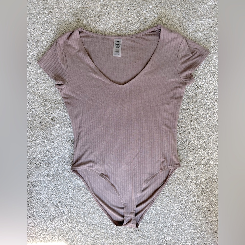 Women’s‎ Mono B Short Sleeve Ribbed Bodysuit
